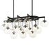 Matteo Lighting Bulbus in Matte Black Pendant Model: C38119MB
