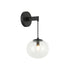 Matteo Lighting Bulbus in Matte Black Wall Sconce Model: W38101MB