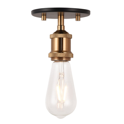 Matteo Lighting Bulstrode's Workshop in Aged Gold Brass Ceiling Mount Model: X46100AG