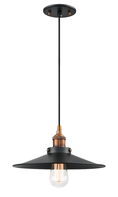 Matteo Lighting Bulstrode's Workshop 1 Light Pendant in Chrome Model: C46112CHBK