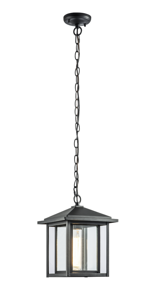 Matteo Lighting Caldwell 1 Light Pendant in Black Model: C81201MB