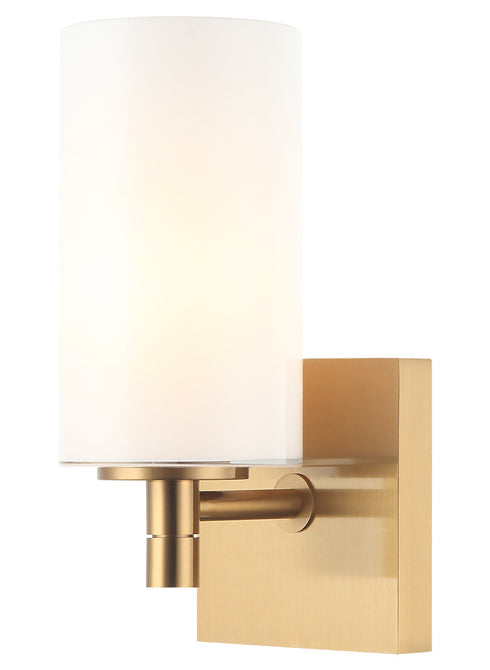 Matteo Lighting Candela in Aged Gold Brass Wall Sconce Model: S04901AGCL
