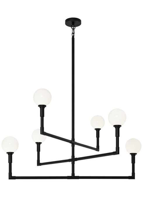Matteo Lighting Candlestix in Aged Gold Brass Chandelier Model: C64806AGCL