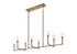Matteo Lighting Candlestix in Aged Gold Brass Chandelier Model: C64808AGOP
