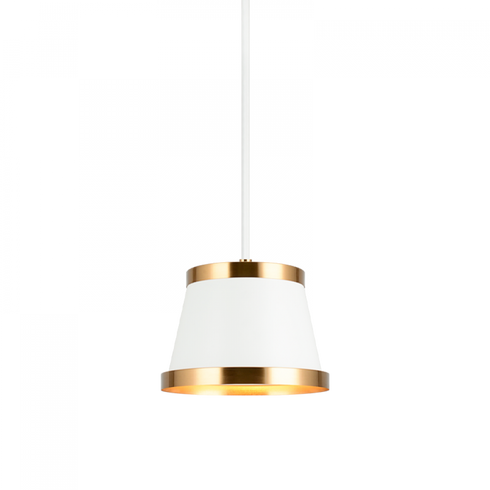 Matteo Lighting Caske 1 Light Pendant in White Model: C62901WHAG