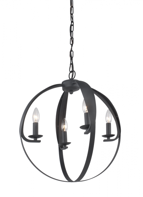 Matteo Lighting Chandelier in Black Model: C54304MB
