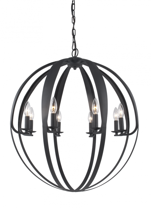 Matteo Lighting Chandelier in Black Model: C54308MB