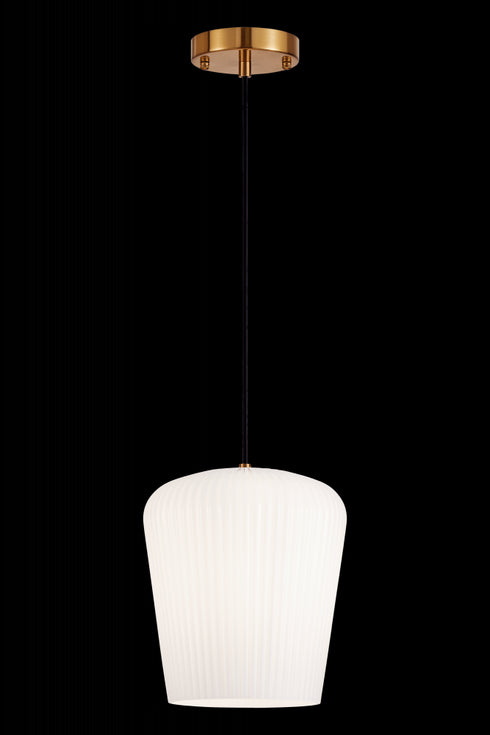 Matteo Lighting Charismo 1 Light Pendants in Combination Finishes Model: C61001AGOP