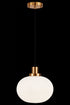 Matteo Lighting Charismo 1 Light Pendants in Combination Finishes Model: C61003AGOP