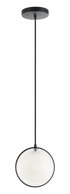 Matteo Lighting Chatoyant 1 Light Pendants in Black Model: C71501MB