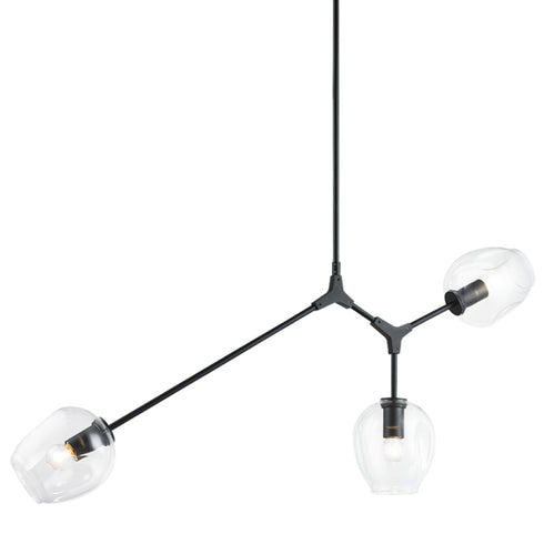 Matteo Lighting Cherry Blossoms in Black Chandelier Model: C49703BK