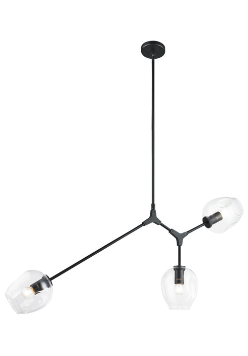 Matteo Lighting Cherry Blossoms in Black Chandelier Model: C49703BK