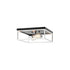 Matteo Lighting Clarke in Black + Chrome Flush Mounts Model: M15542BKCH