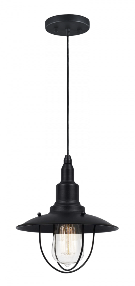 Matteo Lighting Clarkson Series 1 Light Pendant in Nickel Model: C54113BN
