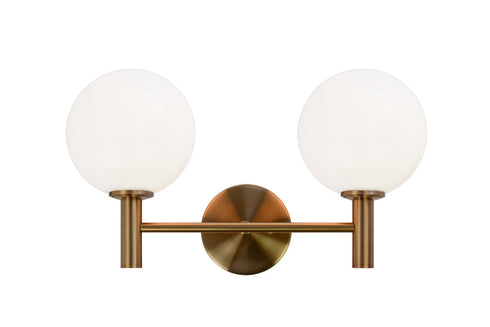 Matteo Lighting Cosmo in Aged Gold Brass Wall Sconce Model: S06002AGCL