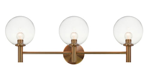 Matteo Lighting Cosmo in Aged Gold Brass Wall Sconce Model: S06003AGCL