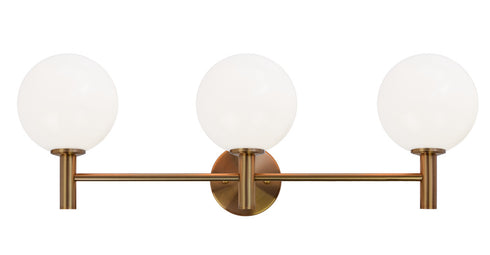 Matteo Lighting Cosmo in Aged Gold Brass Wall Sconce Model: S06003AGCL