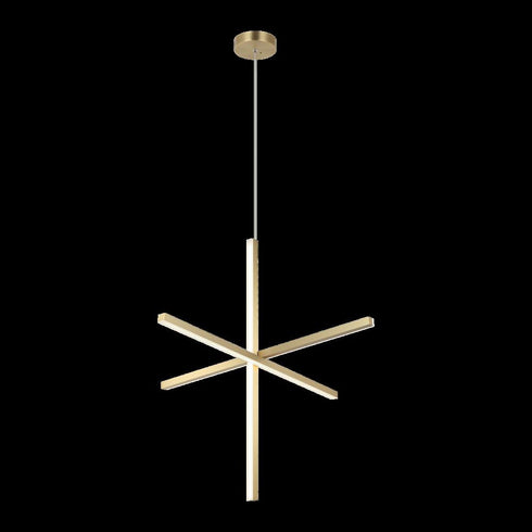 Matteo Lighting Crosley in Brushed Gold Pendant Model: C38936BG