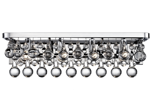 Matteo Lighting Crystal Fruit Vacio 4 Light Wall Sconce in Chrome Model: W00104CH