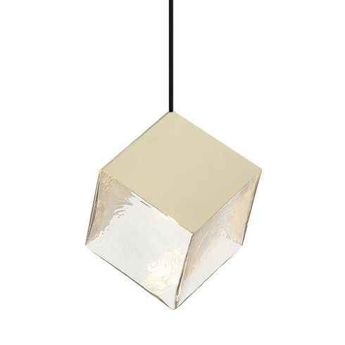 Matteo Lighting Cube 1 Light Pendants in Black Model: C30501MB