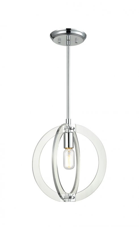 Matteo Lighting Dangle Candle 1 Light Pendant in Chrome Model: C61501CH