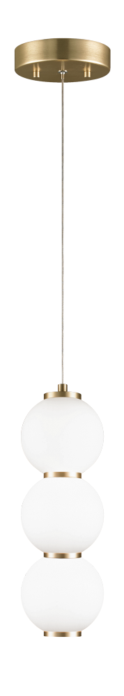 Matteo Lighting Dango 1 Light Pendant in Gold Model: C82402OG