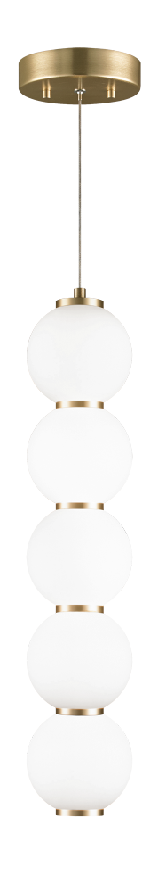 Matteo Lighting Dango 1 Light Pendant in Gold Model: C82406OG