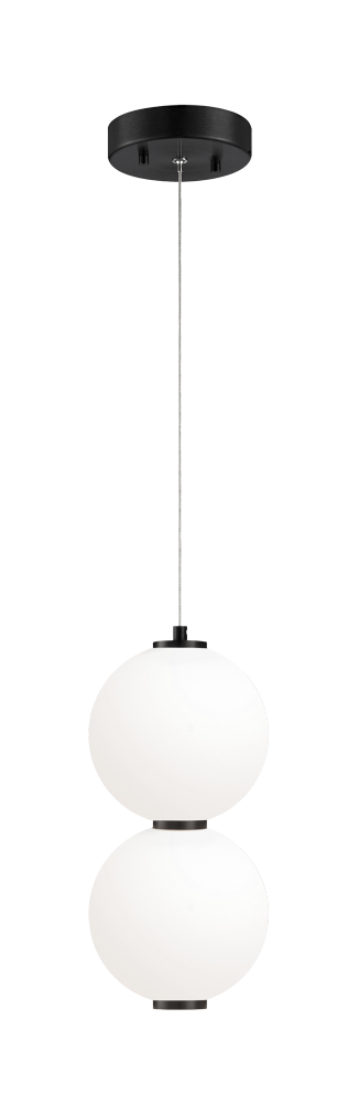 Matteo Lighting Dango 1 Light Pendants in Black Model: C82421OB