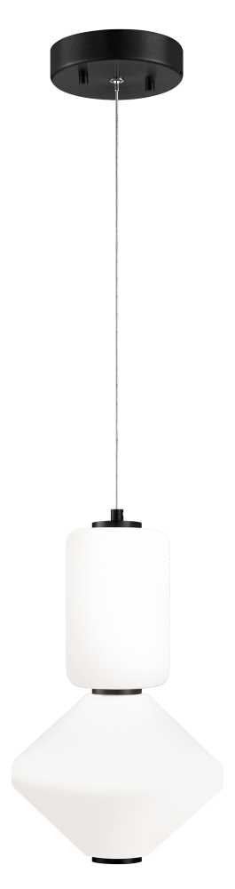 Matteo Lighting Dango 1 Light Pendants in Black Model: C82422OB