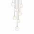 Matteo Lighting Delcia 7 Light Pendants in Combination Finishes Model: C60607AGCL
