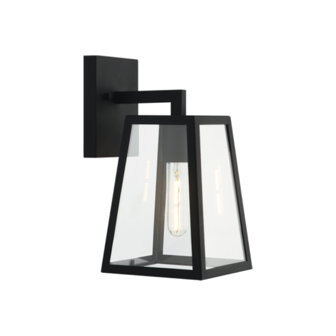 Matteo Lighting Denzil 1 Light Wall Sconce in Black Model: S11301MB