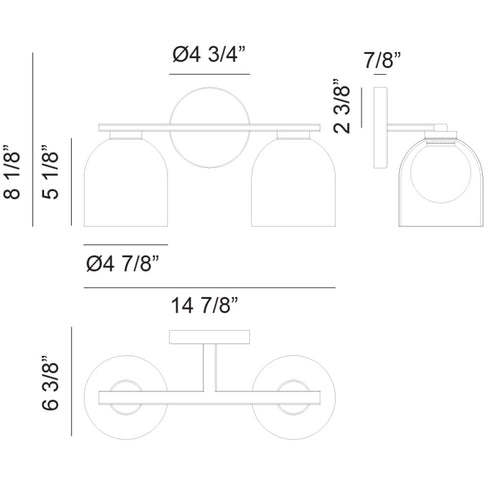 Matteo Lighting Derbishone in Chrome Wall Sconce Model: W60702CHCL