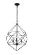 Matteo Lighting Diamond 3 Light Pendant in Silver Model: C59603SV