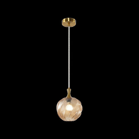 Matteo Lighting Eesha in Aged Gold Brass Pendant Model: C30902AGAM