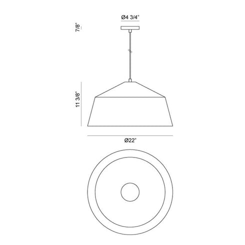 Matteo Lighting Encase in Bronze Pendant Model: C64001BZ