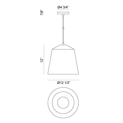 Matteo Lighting Encase in Bronze Pendant Model: C64002BZ