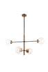 Matteo Lighting Enchant in Aged Gold Brass Pendant Model: C78104AGCL