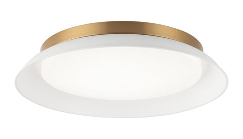 Matteo Lighting Finley 1 Light Flush Mount in Combination Finishes Model: M12518MWAG