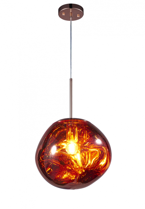 Matteo Lighting Galactic 1 Light Pendant in Copper Model: C76801CP