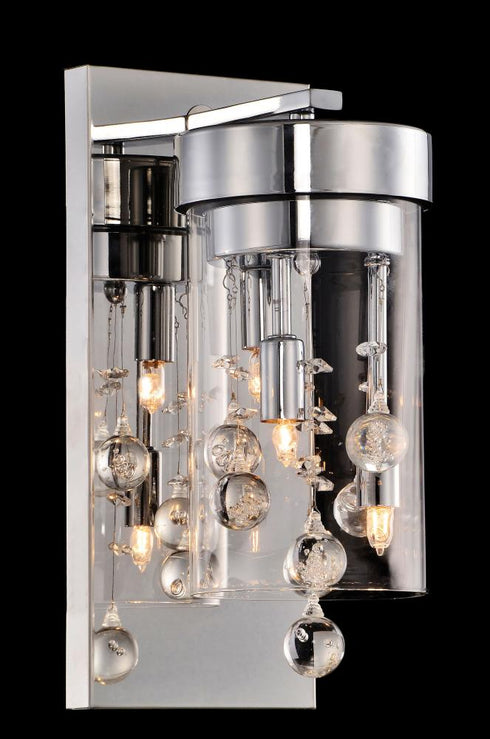 Matteo Lighting Glass-Encased Bubble Droplet in Chrome Model: M41002