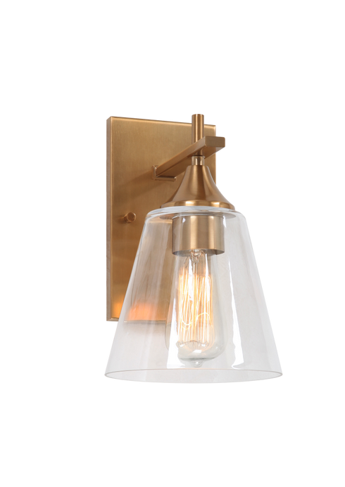 Matteo Lighting Hollis 1 Light Wall Sconce in Black Model: S09801BK