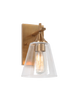 Matteo Lighting Hollis 1 Light Wall Sconce in Black Model: S09801BK