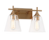 Matteo Lighting Hollis 2 Light Wall Sconce in Black Model: S09802BK