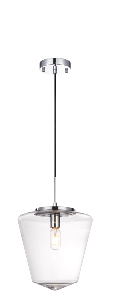 Matteo Lighting Idina 1 Light Pendant in Black Model: C80302BK