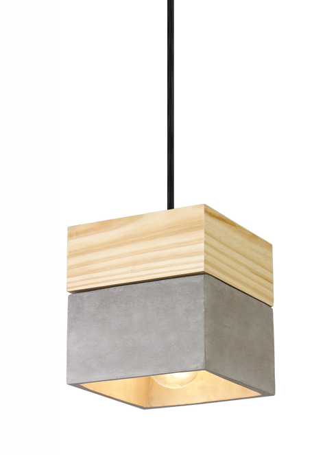 Matteo Lighting Industrial Collection 1 Light Pendant in Gray Model: C53203CR
