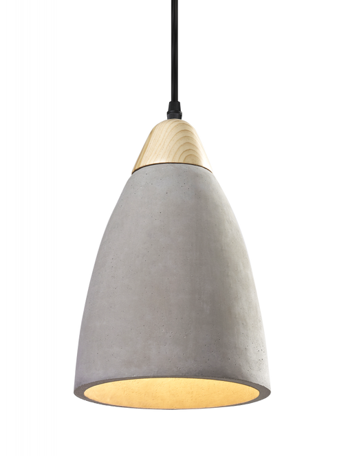Matteo Lighting Industrial Collection 1 Light Pendant in Gray Model: C53204CR