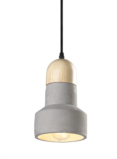 Matteo Lighting Industrial Collection 1 Light Pendant in Gray Model: C53205CR