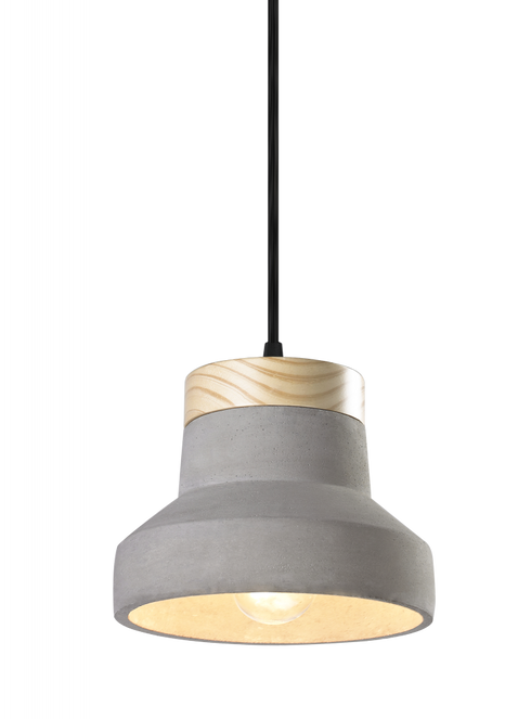 Matteo Lighting Industrial Collection 1 Light Pendant in Gray Model: C53206CR