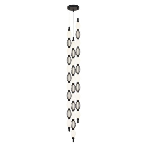 Matteo Lighting Ingress 2 Light Wall Sconce in Black Model: S11902MB