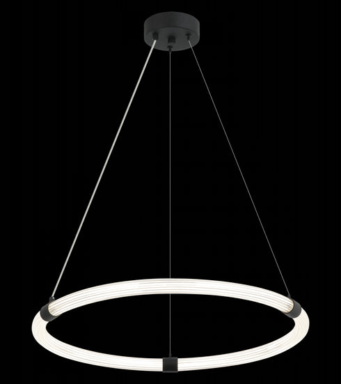 Matteo Lighting Inkara 1 Light Pendants in Black Model: C34824MB